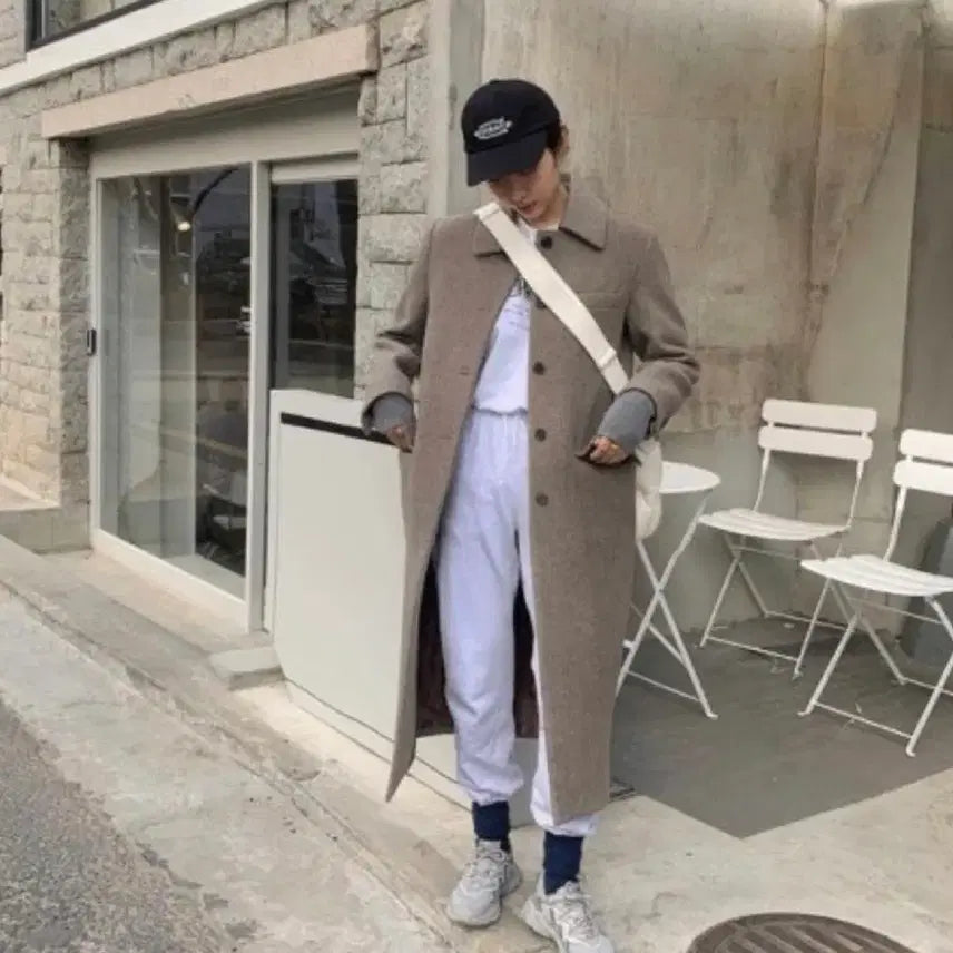 [BUNJANG] Marron Edition Melange Beige Suit Coat (M) / 마론에디션 울 멜란지 베이지 수트 코트 M