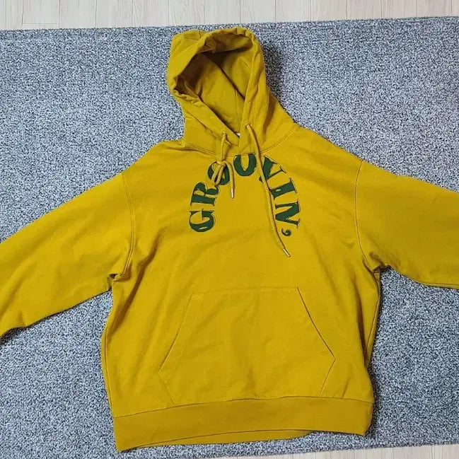 [BUNJANG] Custom Yellow Hoodie / 커스템 옐로우 후드티
