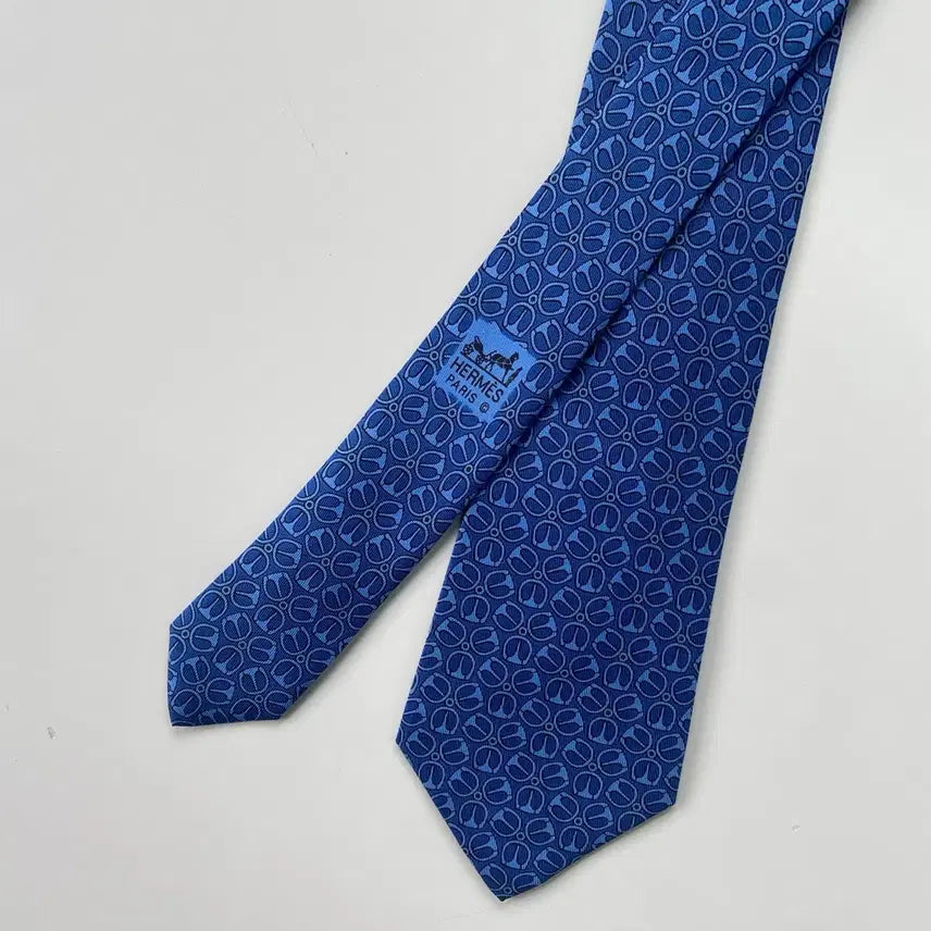 [BUNJANG] Hermes Silk Necktie / 에르메스 명품 정품넥타이(HERMES) 8.3cm
