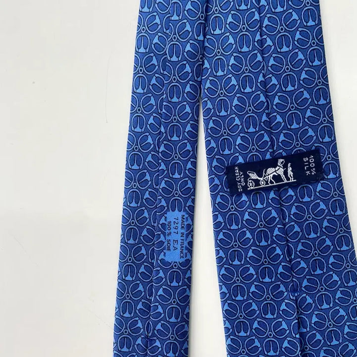 [BUNJANG] Hermes Silk Necktie / 에르메스 명품 정품넥타이(HERMES) 8.3cm