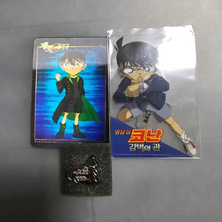 [SOLD OUT] 명탐정 코난 파일, 특전(뱃지, 랜티큘러, 투명포카)