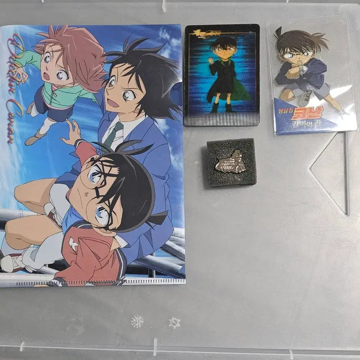 [SOLD OUT] 명탐정 코난 파일, 특전(뱃지, 랜티큘러, 투명포카)