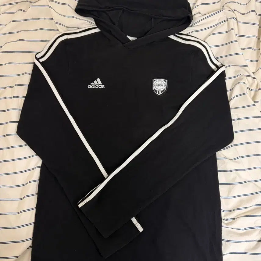 [BUNJANG] Adidas Adipure Jersey Hoodie 100 / 아디다스 아디퓨어 져지 후드티 100 사이즈