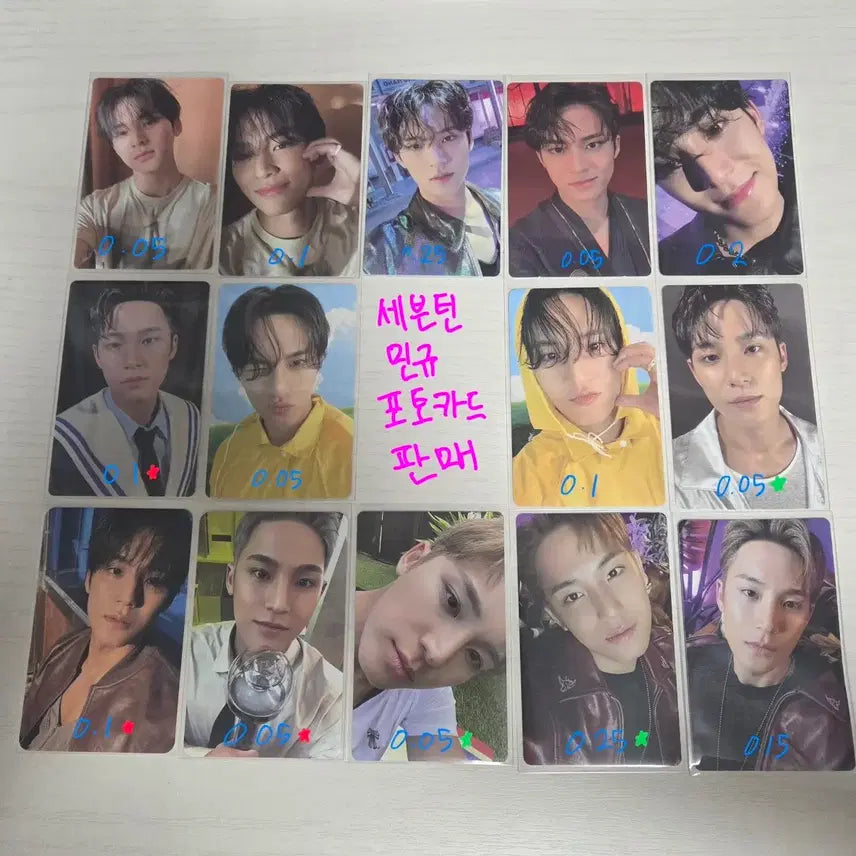 [BUNJANG] Seventeen Mingyu Bundle Set Photocard / 세븐틴 민규 포토카드 포카 일괄  seventeen mingyu svt