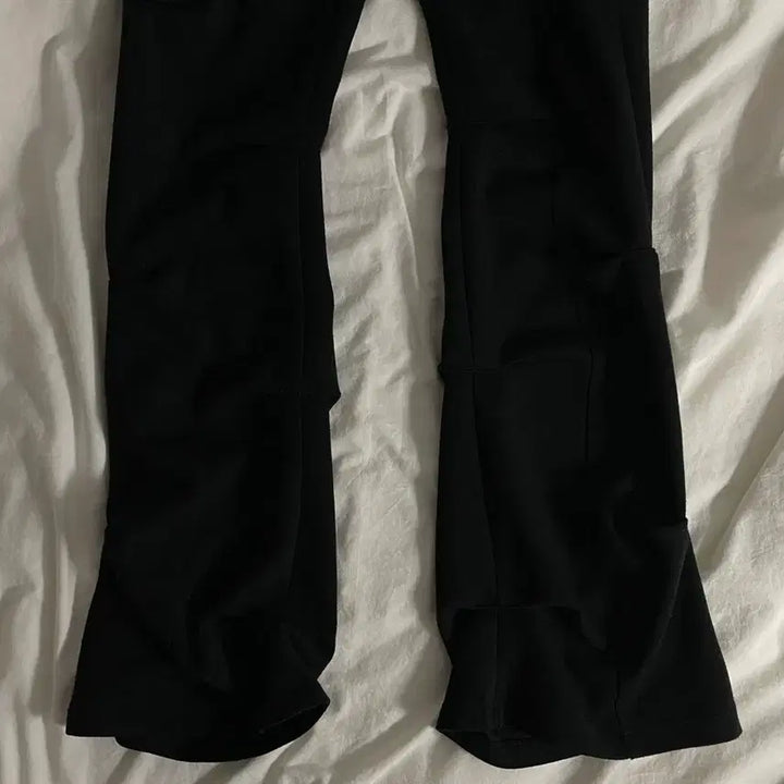 [BUNJANG] Ojos Ohos Lab Over Tucked Pants (Black, S) / ojos 오호스 랩오버 턱 팬츠 블랙 s
