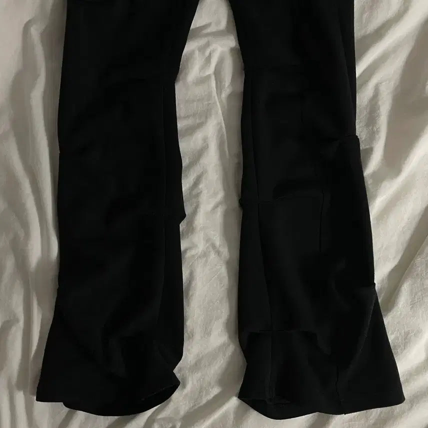 [BUNJANG] Ojos Ohos Lab Over Tucked Pants (Black, S) / ojos 오호스 랩오버 턱 팬츠 블랙 s
