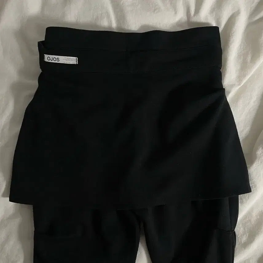 [BUNJANG] Ojos Ohos Lab Over Tucked Pants (Black, S) / ojos 오호스 랩오버 턱 팬츠 블랙 s