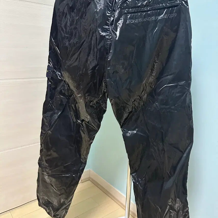 [BUNJANG] Stone Island Supreme Silk Light Pants Black M / 스톤아일랜드X슈프림 뉴 실크 라이트 팬츠 블랙 M