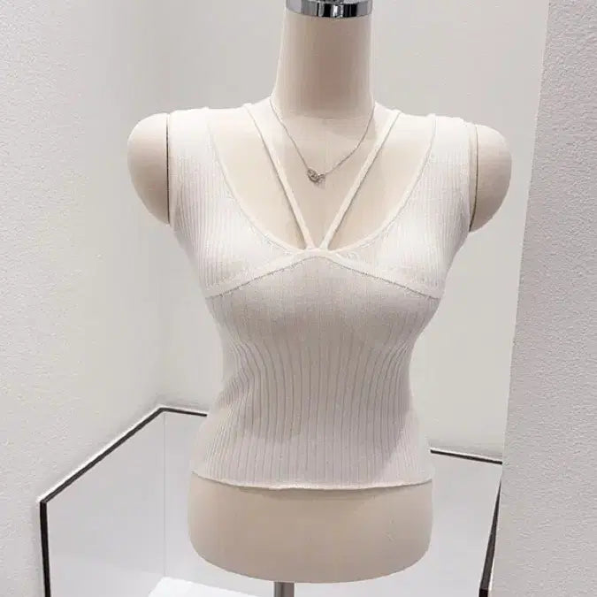 [BUNJANG] Miel Knit Set (White) / 수입의류 미엘 니트 세트(화이트1장)