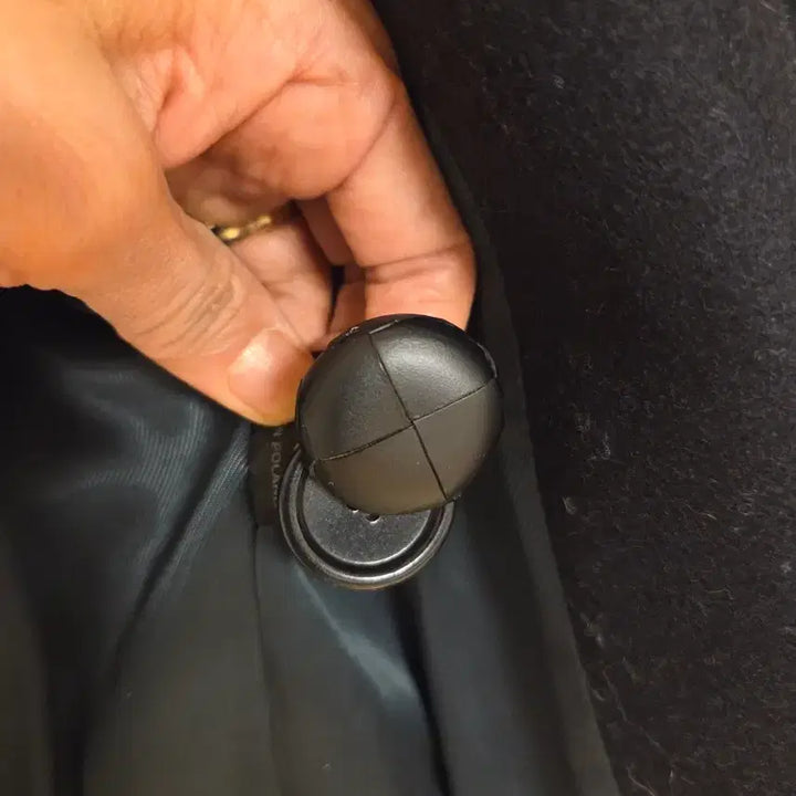 [BUNJANG] Isabelle ettoile Black Double Button Coat / 이자벨에뚜왈 블랙 피코트 더블 버튼 코트