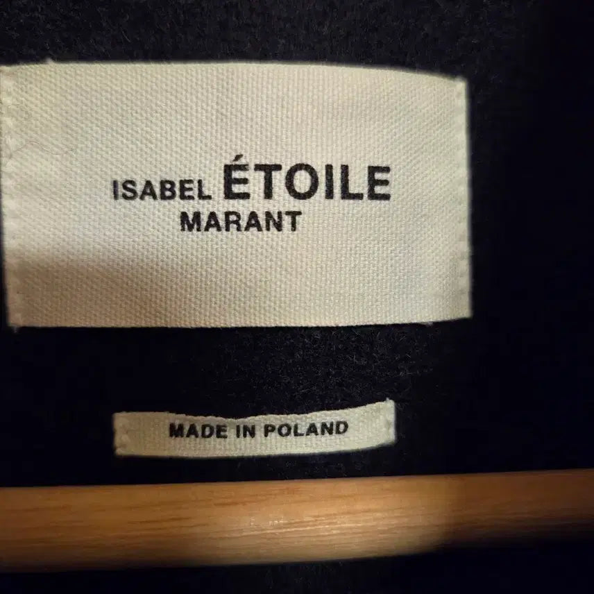 [BUNJANG] Isabelle ettoile Black Double Button Coat / 이자벨에뚜왈 블랙 피코트 더블 버튼 코트