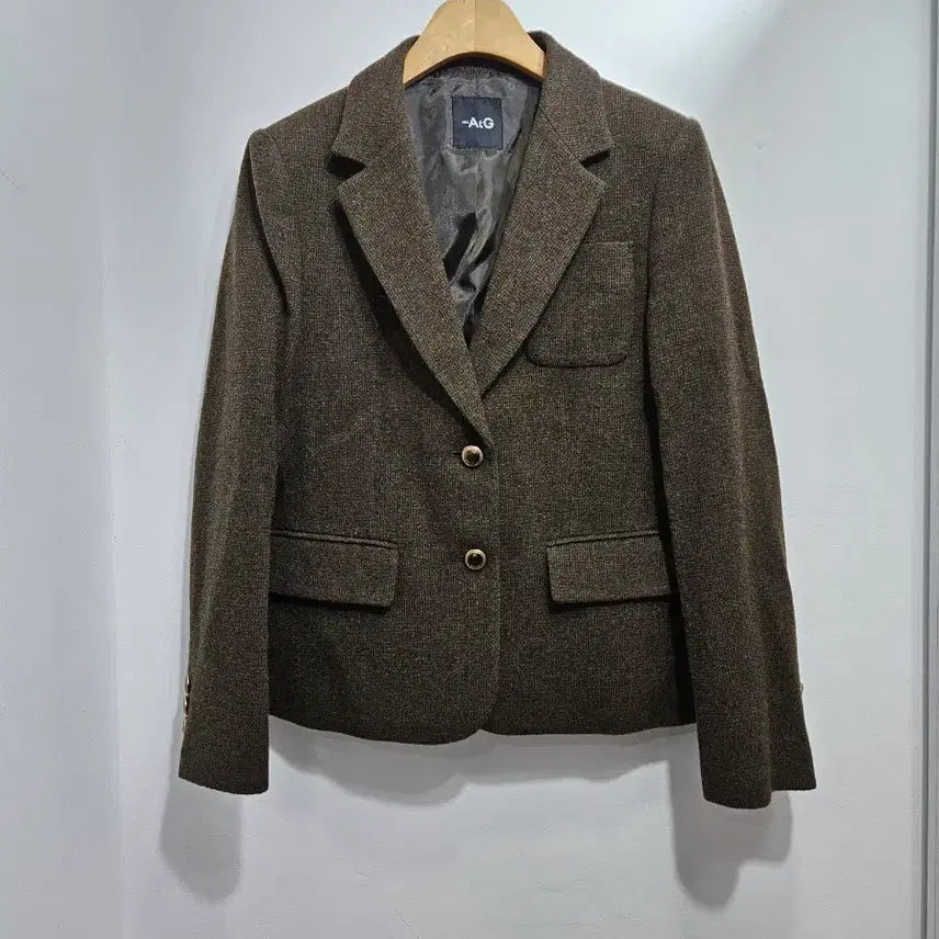 [BUNJANG] Enhypen A+G Brown Wool Jacket / 엣지 A+G 브라운 모직 자켓 55