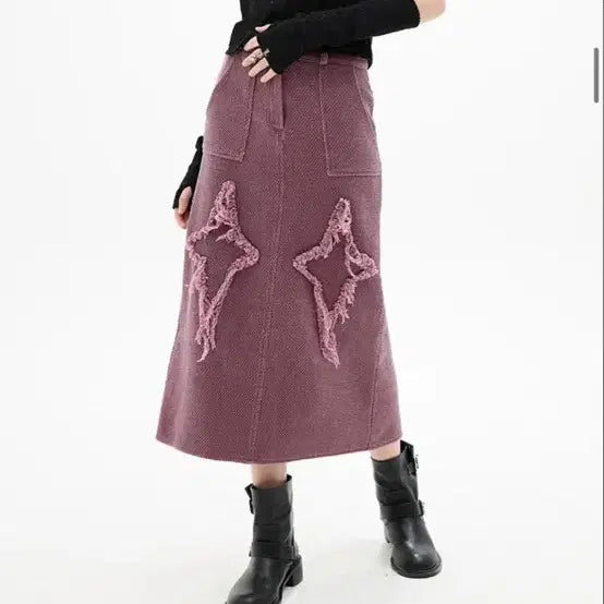 [BUNJANG] Love is True Denim Long Skirt / [1회 착용] 러브이즈트루 데님 롱 스커트