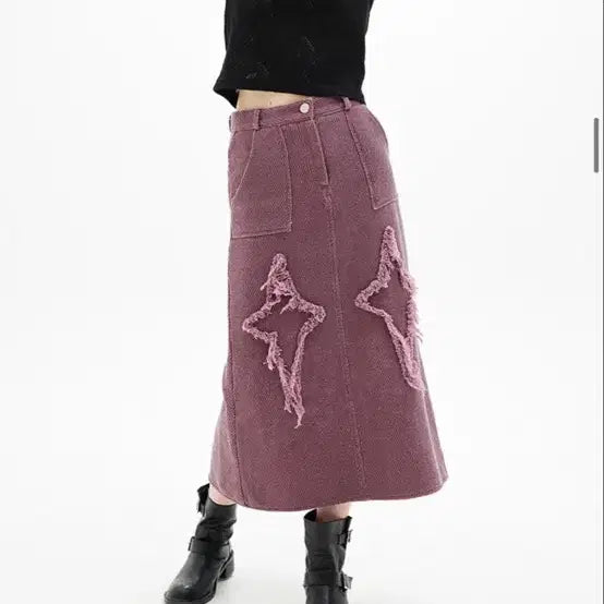 [BUNJANG] Love is True Denim Long Skirt / [1회 착용] 러브이즈트루 데님 롱 스커트