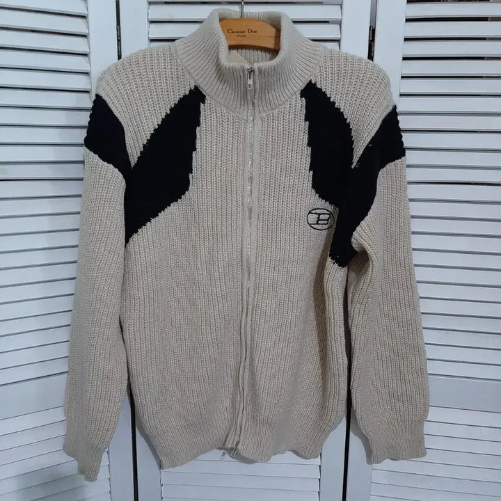 [BUNJANG] Fashion Two-Way Knit Zip-Up / (새상품)Fashion 투웨이 니트 집업