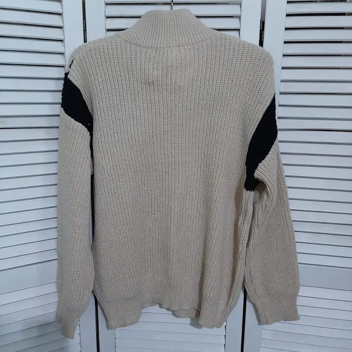 [BUNJANG] Fashion Two-Way Knit Zip-Up / (새상품)Fashion 투웨이 니트 집업