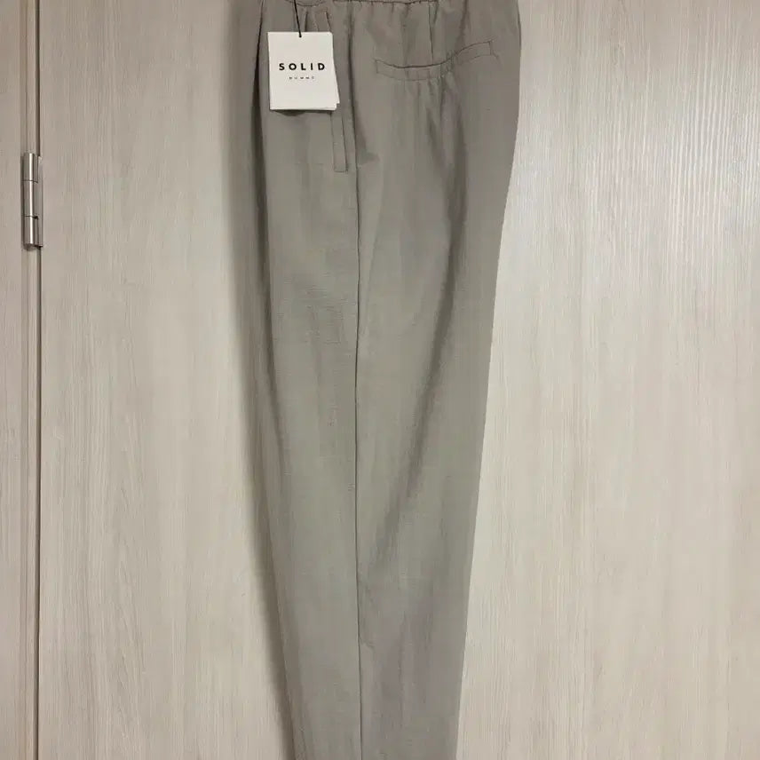 [SOLD OUT] 솔리드옴므 23FW 플리츠 투턱 세미와이드 밴딩 팬츠 46