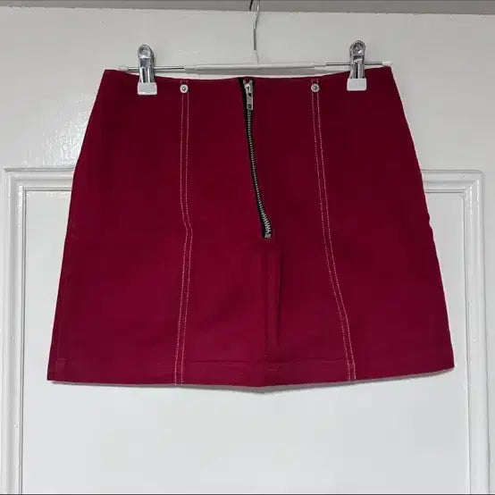 [BUNJANG] Drinks Code Stitch Mini Skirt - M Size / [1회 착용] 드링크스캔코드 스티치 미니 스커트 M