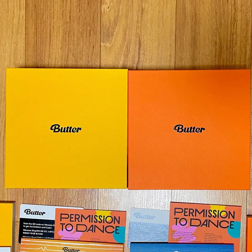 (포카 포함) 방탄소년단 bts 버터 앨범 크림 피치 일괄 양도