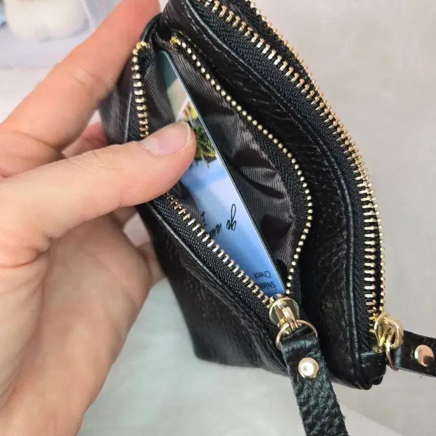 [BUNJANG] Natural Cowhide Leather Card Wallet / 천연 소가죽 지갑(최저 할인가)