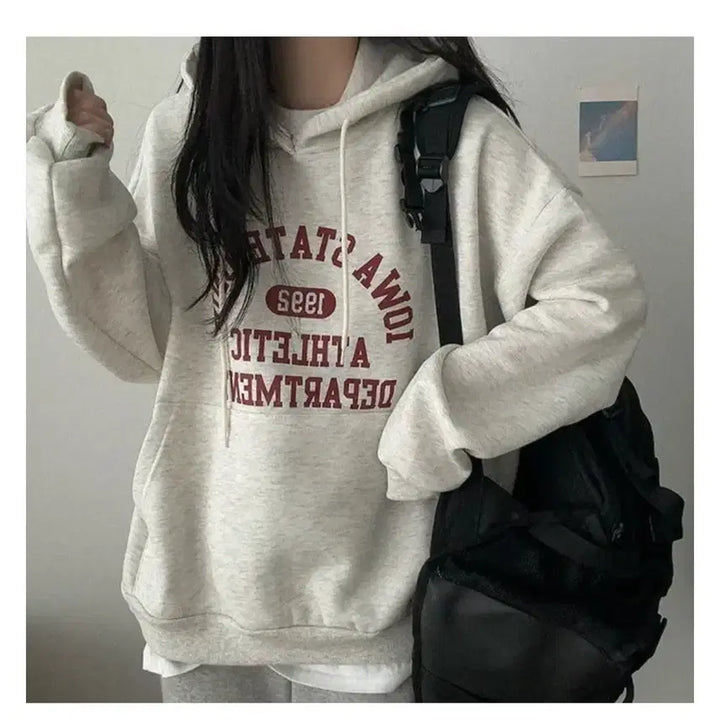 [BUNJANG] Oatmeal Oversized Hoodie / 후드티