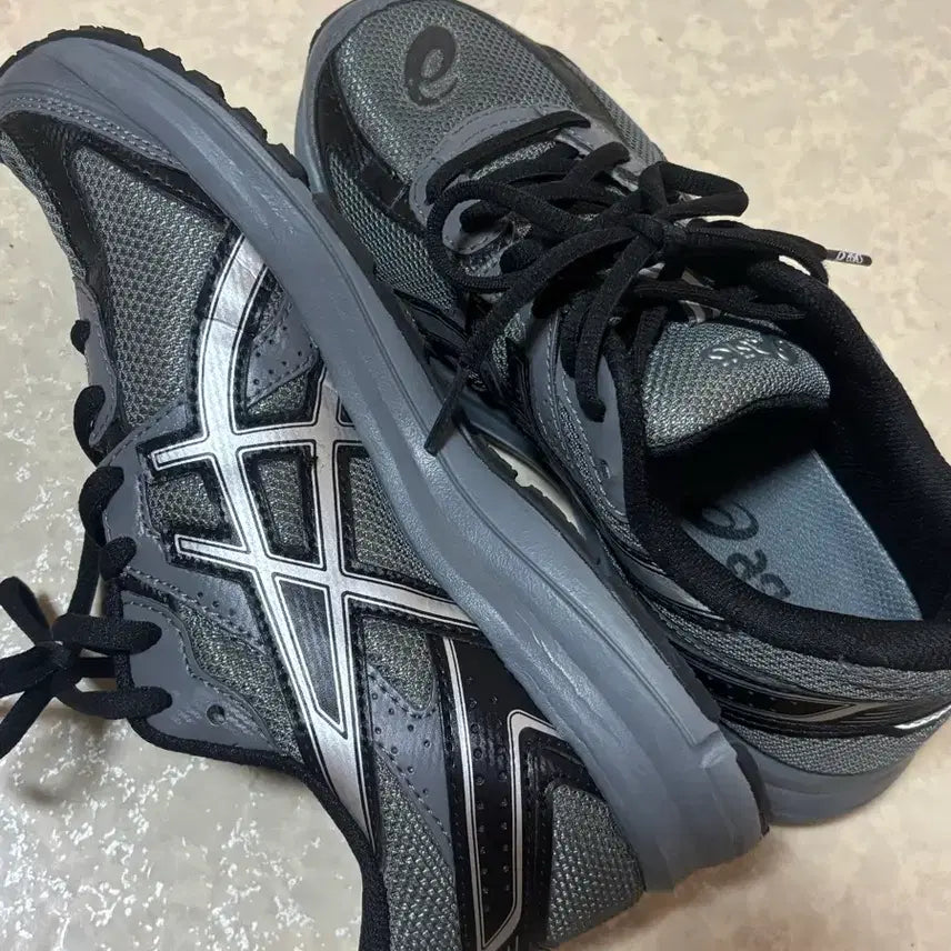 [BUNJANG] Asics Jog 100 S (2E) - Steel Grey:Pure Silver (Size 235) / 아식스 조그 100 S (2E) - 스틸 그레이:퓨어 실버