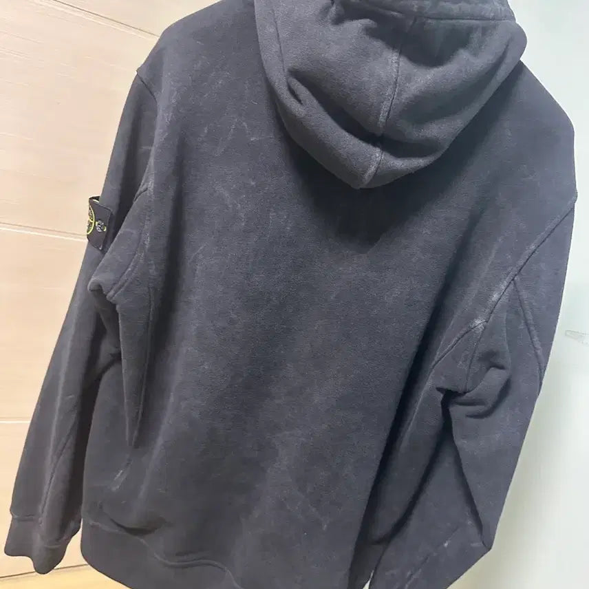 [BUNJANG] Supreme Stone Island Hoodie Black L Size / 스톤아일랜드X슈프림 콜라보 후드 블랙 L 사이즈