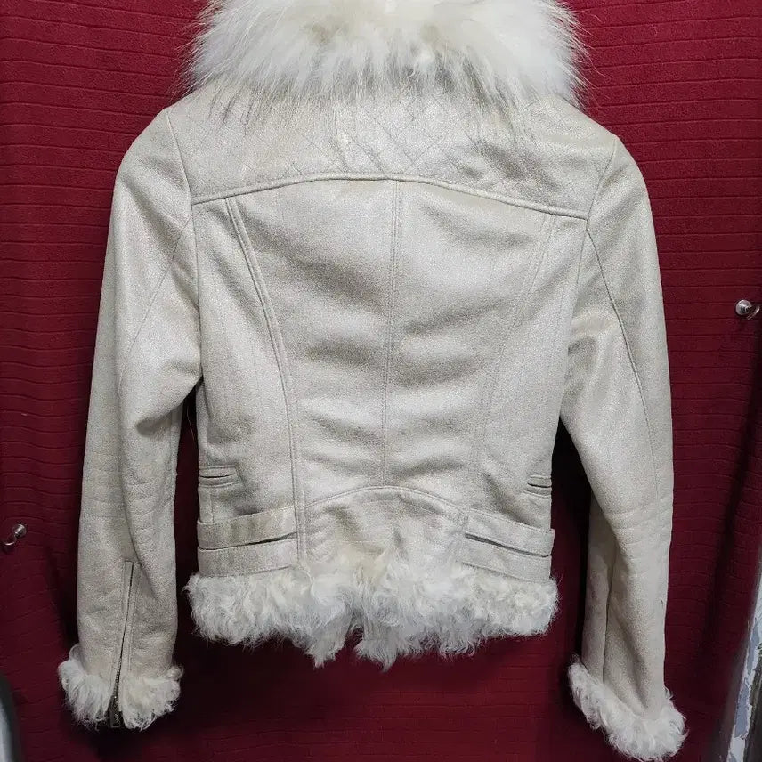 [BUNJANG] GGPX Ivory Fur Trimmed Rider Jacket / GGPX 퍼 트리밍 라이더 자켓  /5