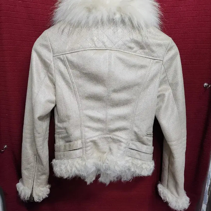 [BUNJANG] GGPX Ivory Fur Trimmed Rider Jacket / GGPX 퍼 트리밍 라이더 자켓  /5