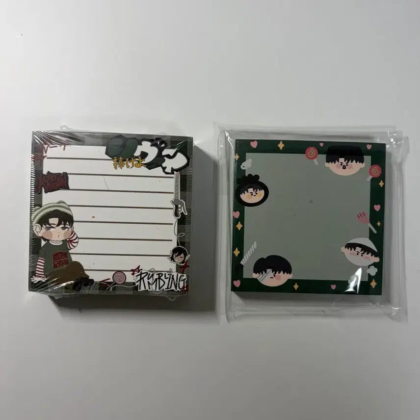 [BUNJANG] Attack on Titan Levi Notepads Bundle Set / (일괄) 진격의거인 리바이 메모지