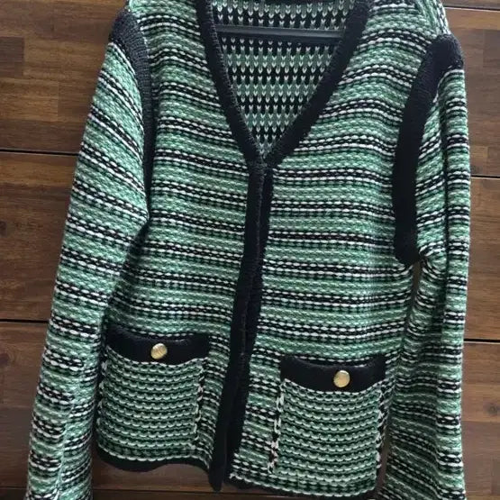 [BUNJANG] THE SAND Green Tweed Jacket / THE SAND 그린 트위드 자켓