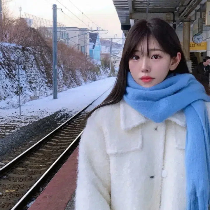 [BUNJANG] Hwanyoo Dear Winter Sapporo Quilted Coat Ivory / 화니유 디어 윈터 삿포로 누빔 코트 아이보리