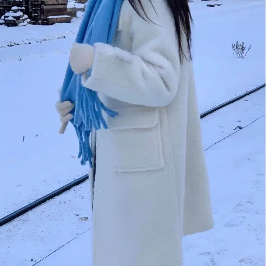 [BUNJANG] Hwanyoo Dear Winter Sapporo Quilted Coat Ivory / 화니유 디어 윈터 삿포로 누빔 코트 아이보리