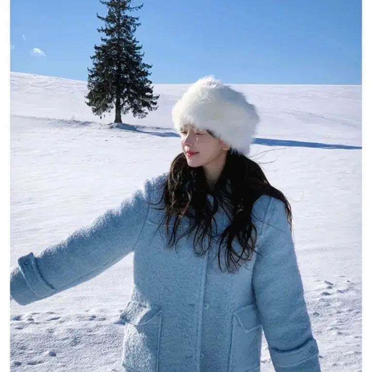 [BUNJANG] Hwanyoo Dear Winter Sapporo Quilted Coat Ivory / 화니유 디어 윈터 삿포로 누빔 코트 아이보리