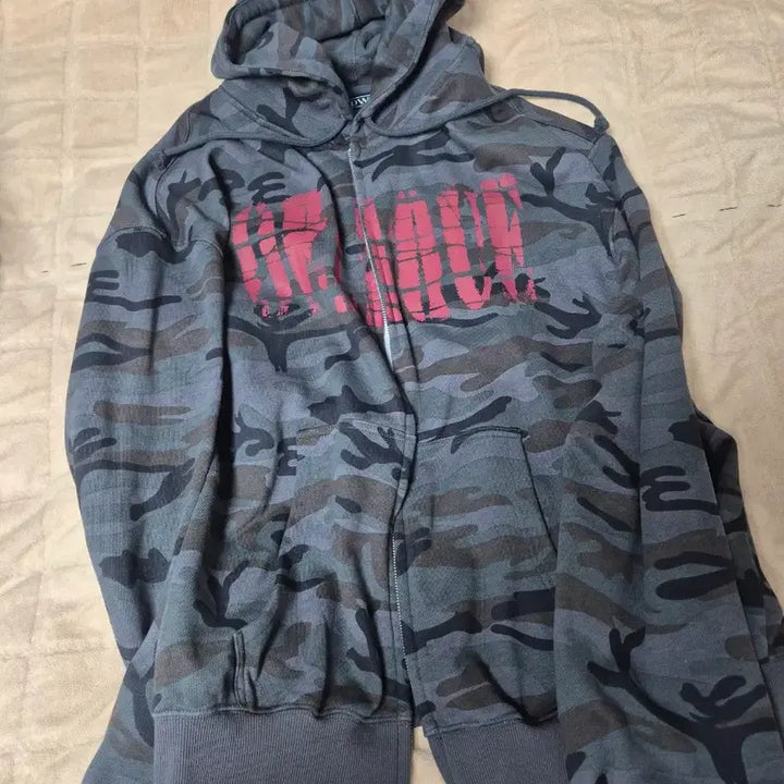 [BUNJANG] ID:DWS Camo Hoodie (Size 2) / idws 카모 후드집업 2사이즈 팔아용