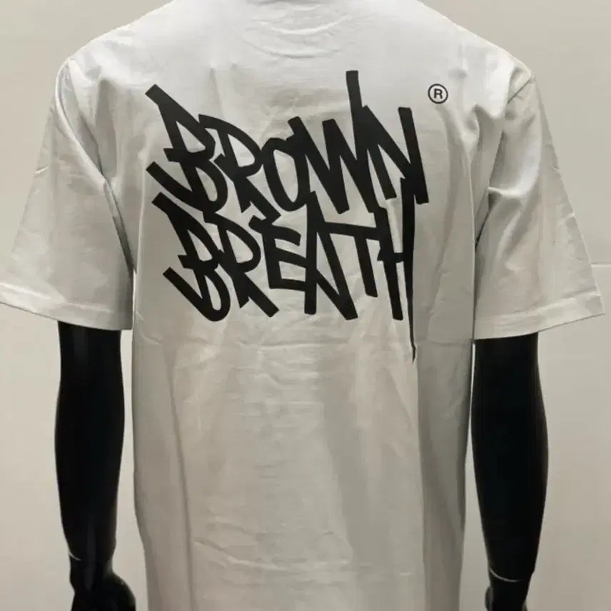 [BUNJANG] Brownbreath Unisex White T-shirt / 브라운브레스 반팔 남녀공용