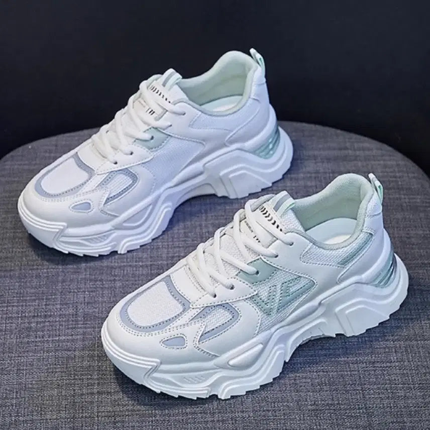 [BUNJANG] Women's Platform Sneakers / 225 여성 통굽 어글리 운동화 새상품