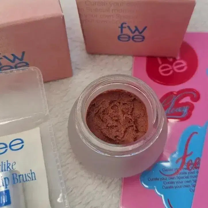 [BUNJANG] Fwee Pudding Pot + Mini Lip Brush Set / 퓌 푸딩팟+미니립브러쉬 외