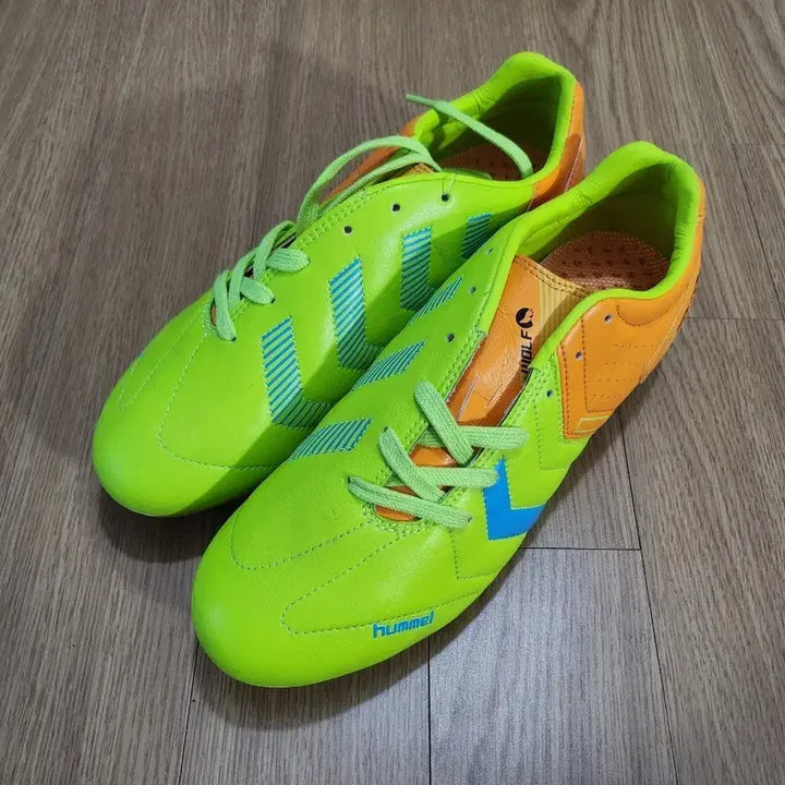 [BUNJANG] Hummel Soccer Cleats Lime/Orange / 험멜 축구화 라임/오렌지색상