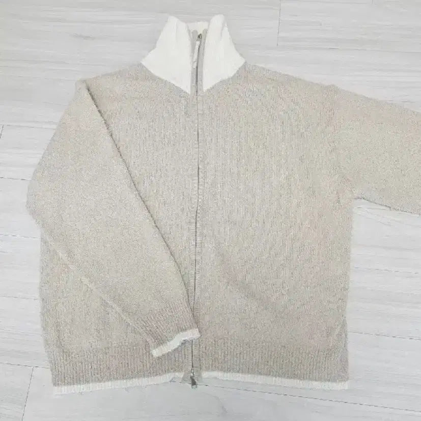 [BUNJANG] Allys Knit Zip-up Jacket / 알리스 니트 집업 거의새것