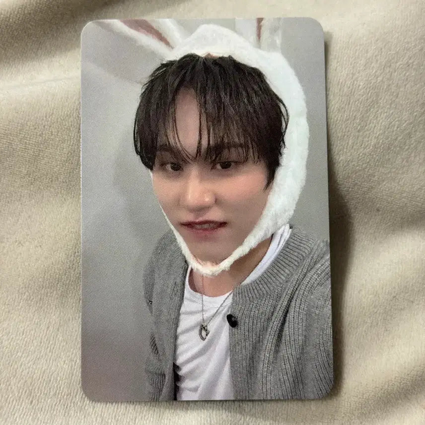 [BUNJANG] DKB GK Emotion JJ Muse Rabbit Hat + POB Photocard / 다크비 GK 이모션 제이제이뮤즈 토끼모자 + 섹시 미공포 특전 포카