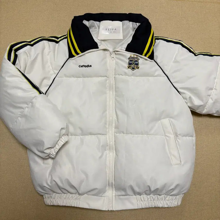 [BUNJANG] Ivory High Neck Oversized Padded Jacket / 여성 아이보리 하이넥 오버핏 패딩