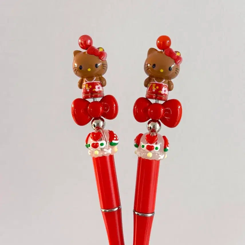 [BUNJANG] Hello Kitty Hawaiian Kitty Pen Decoration / 헬로키티 태닝키티 볼꾸 펜꾸 볼펜꾸미기 키티볼꾸 키티볼펜 하와이안키티