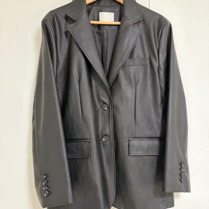 [BUNJANG] Liverary Blazer Leather Jacket / 리브어리 블레이저 레더 자켓