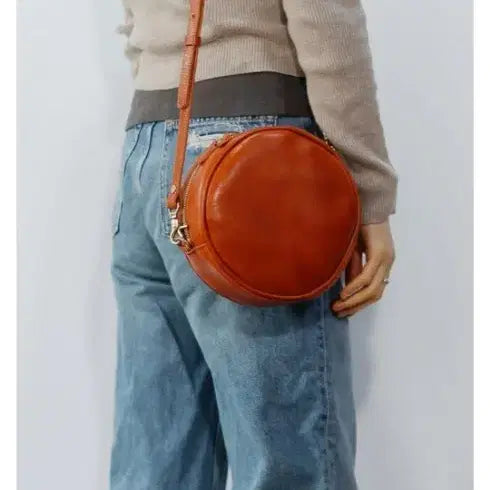 [BUNJANG] Crema Leather Shoulder Bag / 크레마 가죽 팥빵 숄더백