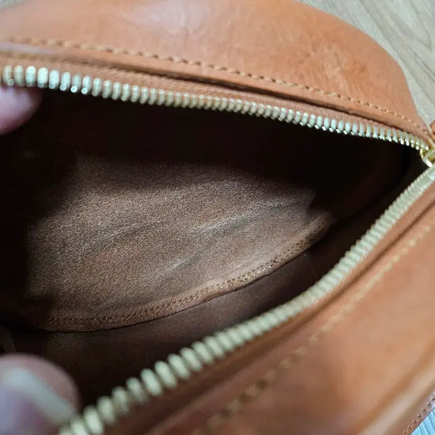 [BUNJANG] Crema Leather Shoulder Bag / 크레마 가죽 팥빵 숄더백