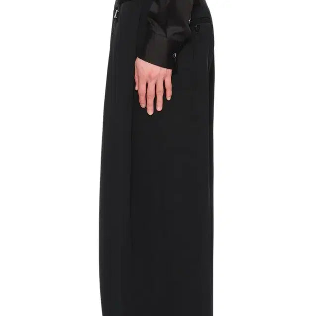 [BUNJANG] Wooyoungmi 24SS Two-Tuck Black Wool Wide Pants Size 48 / 우영미 24ss 투턱 블랙울와이드 팬츠 48사이즈