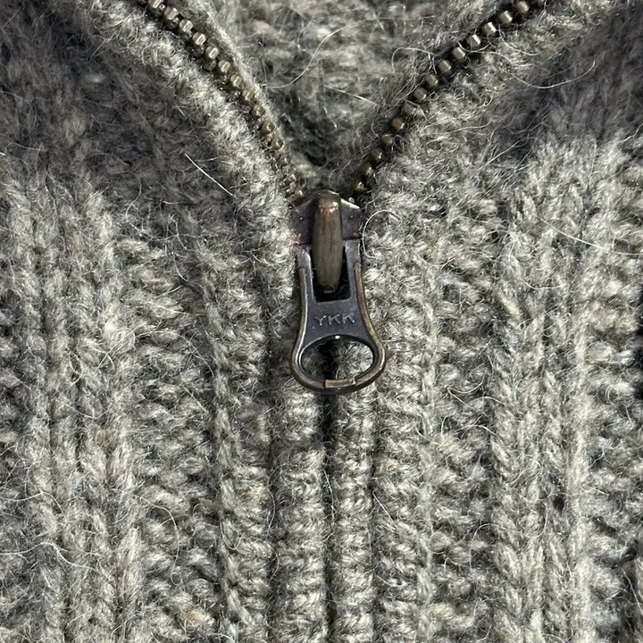 [BUNJANG] Polo Jeans Co. Wool-Alpaca Cable Knit Zip-up Jacket / 무료배송 폴로진스 울78 알파카22 케이블 니트집업 남성 L