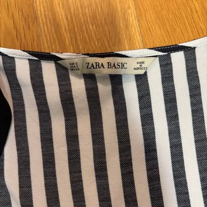 [BUNJANG] Zara Basic Long Sleeve Top with Waist Tie / (무료배송) [M] 자라 베이직 탑 긴소매 숄더셔츠 허리끈