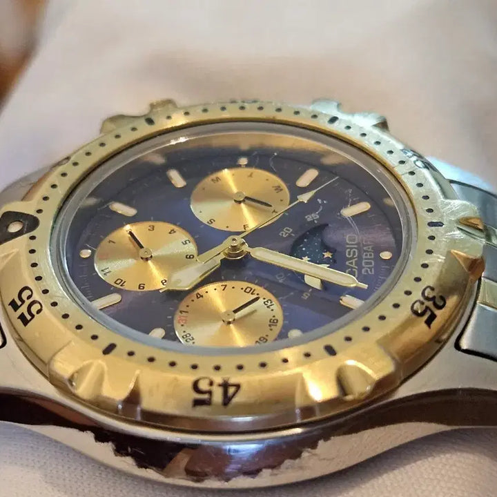 [BUNJANG] Casio MD-726 Vintage Moon Phase Diver Watch / 카시오 빈티지 문페이즈 다이버 MD-726